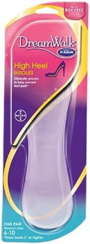 Dr. Scholl's DreamWalk High Heel Insoles Size 6-10, 1 Pair from Heels 2" or Higher — 1