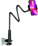 MAGIPEA Gooseneck Phone Holder for Bed, 30in Flexible Overhead Cell Phone Mount for Desk, Hands-Free Viewing Clamp Stand Compatible with iPhone 17 16 15 Pro Max and 3.5-7" Devices photo 1