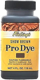 Fiebing's Professional Leather Oil Dye - 4 Ounces, Show Brown — 3