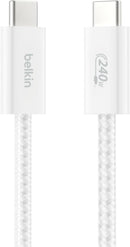 Belkin USB C to USB C 240W Braided Cable 3.3ft Fast iPhone Charger Cord 1