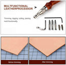 citian 7pcs Pro Adjustable Leather Stitching Groover, Leather Edge Bevelers, DIY Leathercraft Working Tools, Sew Crease Leather Carving Cutting Edging Tools, Leather Grooving Tool — 3