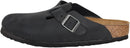 Birkenstock Women's Boston Suede Clogs – Black Oiled Leather — 1
