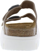 Birkenstock Women's Papillio Arizona Chunky Sandals – Warm Sand/Forest Brown — 3