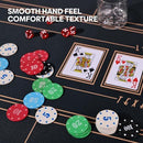 Plastic Poker Chips Set with Storage Box for Blackjack, Texas Hold'em, Night…