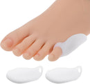 Dimeho Tailor's Bunion Pads 8 Pack Soft Gel Bunionette Cushions Pinky Toe Protector Tailors Bunion Corrector for Pain Relief fit Women Men Gel Bunion Shiel for Foot | Transparent — 1