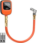 ETENWOLF T600 Digital Tire Pressure Gauge 250 PSI with Rubber Hose, Orange