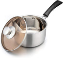 TeamFar Saucepan with Lid, 2 qt Sauce Cooking Pot Milk Pan Stainless Steel — 1