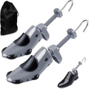 1 Pair Men Women Shoe Stretcher, Two-Way Adjustable Shoe Widener Expander to Stretch,Expands Length & Width of shoe | grey — 1