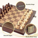 Magnetic Wooden Chess Set for Adults Kids 15'' Chess Board with Handmade…