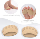 SooGree 2 Pairs Honeycomb Fabric Forefoot Pads Men Women Soft Metatarsal Foot Pads Soft Gel Ball of Foot Cushions for Pain Relief 2