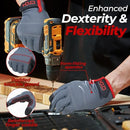 HANDLANDY Work Gloves for Men & Women, Utility Mechanic Working Gloves Touch…