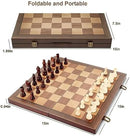 Magnetic Wooden Chess Set for Adults Kids 15'' Chess Board with Handmade…