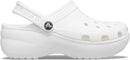 Crocs Women's Classic Platform Clog | White | 8 — 2