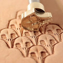 DandS ltd Leather Stamp Tool, Skull, Professional Steel Craft Tool for Leatherworking, Embossing, Carving & Stamping Leather Projects, Belts Wallets & DIY Projects Compatible with Mallet