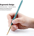 Transon Extra Fine Tip Detail Brushes 15Pcs for Model Miniature Painting and Acrylic Watercolor Painting | 15 pcs — 4
