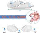 4 Pairs Orthopedic Insoles for Men and Women, Medial & Lateral Heel Wedge Silicone Shoe Inserts, Height Increase Shoe Pad for Corrective Pronation, Supination, O/X Type Leg Corrective (Transparent) - 4 Pairs Transparent — 3