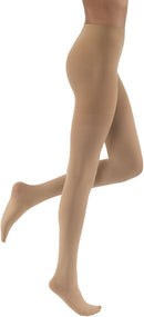 JOBST Relief 20-30 mmHg Compression Stockings, Waist High Pantyhose, Closed Toe Compression Socks for Women/ Men for Tired, Aching or Swollen Legs | Beige | Medium — 1