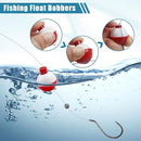 223pcs Fishing Tackle Kit with Hooks Bobbers Sinkers Swivels, Beginners…