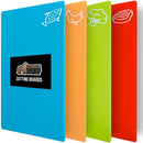 GORILLA GRIP BPA-Free Flexible Cutting Board, Set of 4, Multicolor — 1
