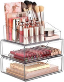 Vtopmart 3 Tier Clear Makeup Organizer with 2 Drawers