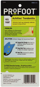 PROFOOT Achilles Tendonitis Orthotic Heel Cup for Men (Sizes 8-13) - Pain Relief Shoe Inserts for Heel Support & Alignment - 1 Pair — 2
