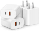 [4 Pack] 20W USB C Charger Block Fast Charging Multiport Adapter photo 1