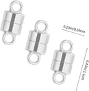 20 Pairs Silver Magnetic Clasps for Necklaces & Bracelets Strong Locking Extenders for DIY Jewelry Making Supplies… — 2