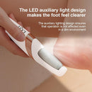 LQT® Electric Foot File – Rechargeable Callus Remover for Hard, Cracked Skin – At-Home Pedicure Kit for Smooth Feet (Men & Women) (White) — 3