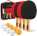 PRO-SPIN Ping Pong Paddles - High-Performance Set with Premium Table Tennis…