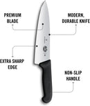 Brand Victorinox Fibrox Pro 8 Inch Chef’s Knife, Dishwasher Safe, Black