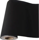 Self Adhesive Velvet Flock Backing Paper Liner for Jewelry Drawer Craft Fabric Peel and Stick Black, Soft Velvet Liner for Drawer DIY 17.7" x 117" | 17.7"W x 117"L — 1