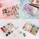 Bead Organizer Storage 2 Pack 36 Grid Jewelry Tackle Craft Box Adjustable