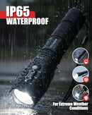 Victoper LED Tactical Flashlight, 2-Pack, 5 Modes, Zoomable