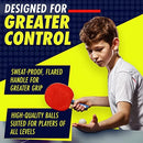 Ping Pong Paddle Set with Rackets, Balls & Carry Case for Table Tennis