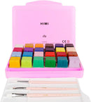 HIMI Gouache Paint Set, 24 Colors x 1 oz, Jelly Cup, Non-Toxic(Pink) — 7