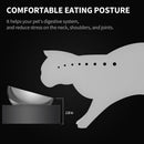 PETKIT 304 Stainless Steel Elevated Cat Bowls&Dog Bowls,Raised Cat Food and Water Bowl Set, Non-Slip, Anti Vomiting 15°Tilted Cat Small Animal Plate — 6