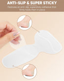 ONUEMP Heel Pads for Shoes, Silicone Shoe Inserts High Heel Protector Grips - Black-khaki-clear Cushions — 5