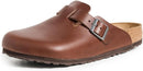 Birkenstock Men's Boston Vintage Bold Grip Clogs – Roast — 1