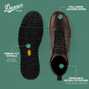 Danner womens Logger 917 - Chocolate Chip — 4