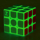 3x3 Fluorescent Speed Cube Glow in Dark Magic Speed Cube 3-D Brain Teasers IQ Puzzles for Kids and Adults (Green Fluorescent) — 5