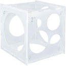 Auihiay 2-10 Inch Collapsible Plastic Balloon Sizer Box Cube, Balloon Sizer | White | 9 Holes — 1