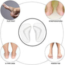 BlingKingdom 2 Pairs Gel Arch Support Insoles, Clear Insoles for Flat Feet — 5