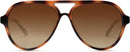 SOJOS Classic Polarized Aviator Sunglasses for Women Men, Retro Trendy Aviators Shades SJ2201 | Amber Brown Tortoise/Brown | 58 Millimeters — 2