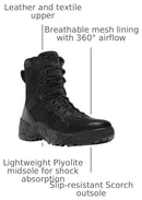 Danner Men's Scorch Side-Zip 8" Duty Boots - Black — 3
