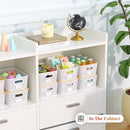 Ohmlove Plastic Storage Baskets With Bamboo Lid - Plastic Storage Containers…
