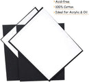 CONDA Black Canvases for Painting, Canvas Panels 8x10 inch, Pack of 14, 100% Cotton Acid-Free, 8 oz Gesso-Primed, Art Boards for Oil & Acrylic Painting | 8"x10" — 4