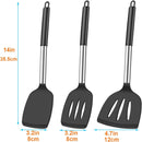 KLAQQED 3Pcs Silicone Spatula Set Heat Resistant Spatulas for Nonstick Cookware Fish Turner Plastic Spatulas Rubber… — 7