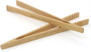 Bamboo Toaster Tongs - Set of 2 Reusable Heat Resistant Wooden Toast Tongs - 8 Inches Long Natural Toaster Tong… — 1