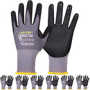 Work Gloves MicroFoam Nitrile Coated-6 Pairs,Endurance Seamless Knit…
