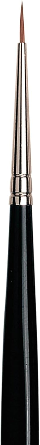 da Vinci Watercolor Series 36 Paint Brush, Round Russian Red Sable with Black Handle, Size 0 — 3